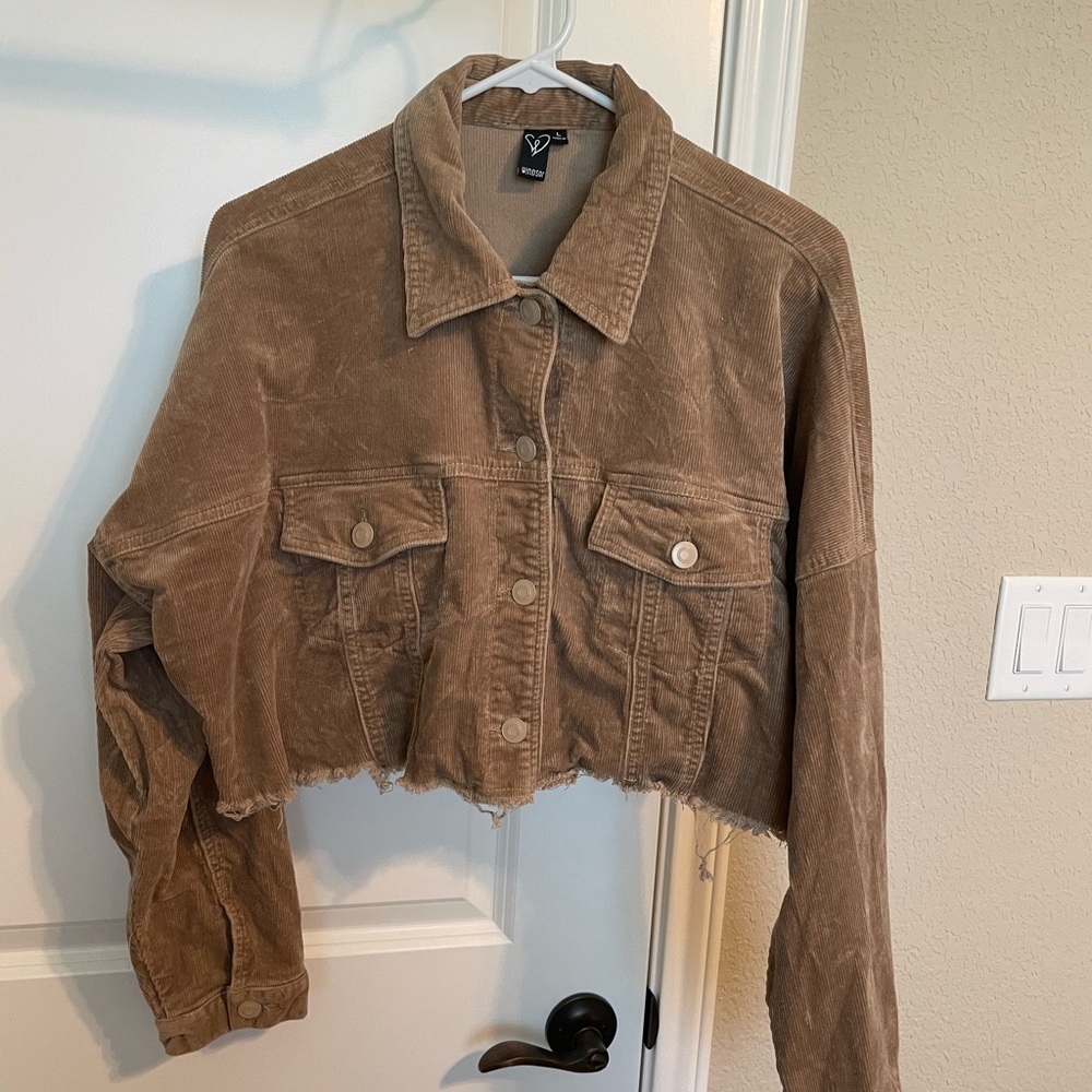 Corduroy jacket cropped